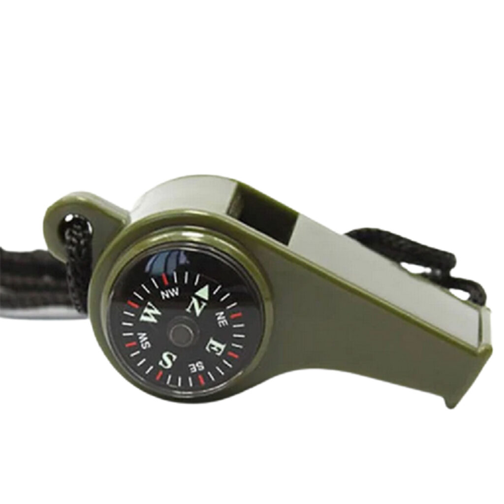3 in 1 Outdoor Survival Whistle with Compass and Thermometer