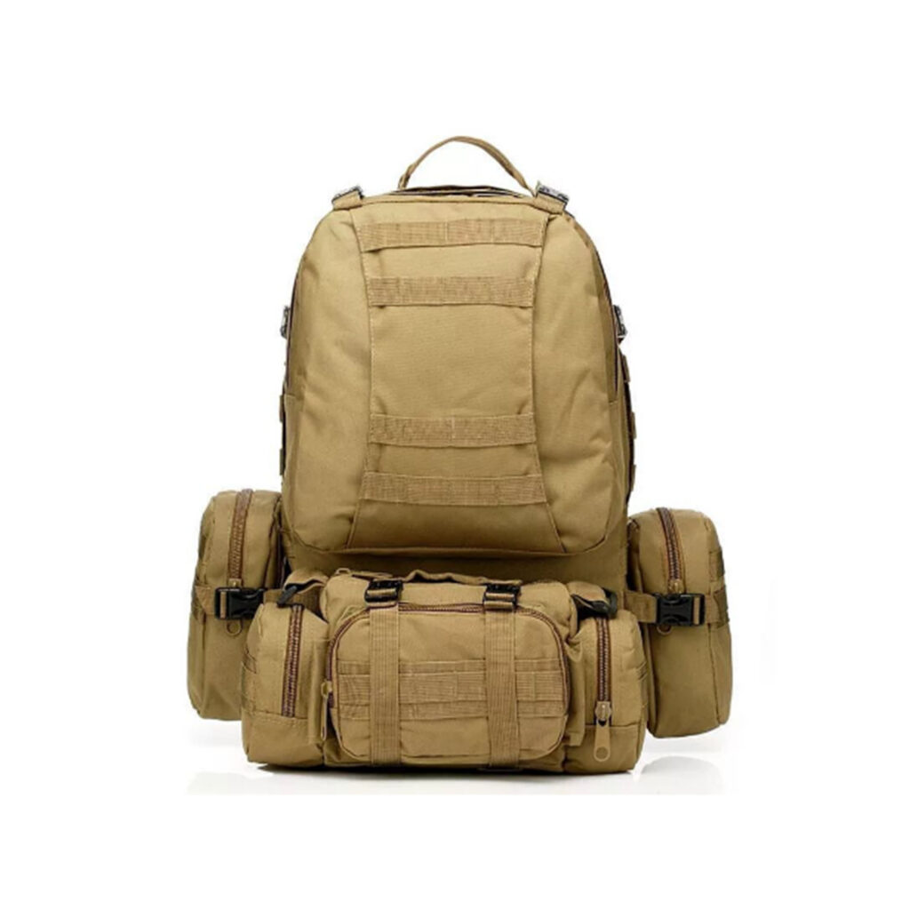 Hiking Backpack with 3 Molle Bags (55L)